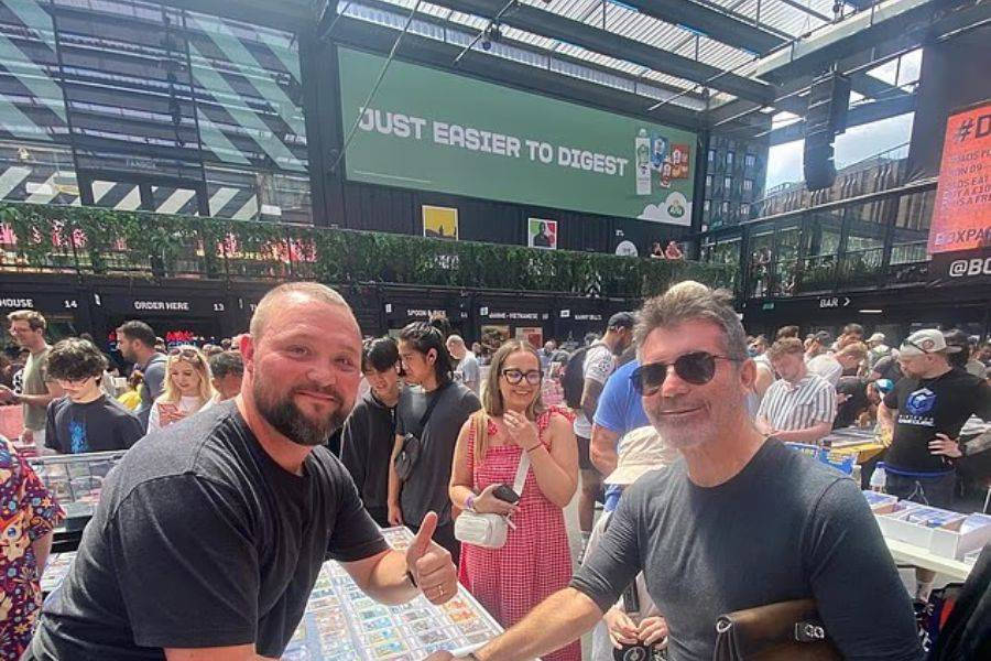 Simon Cowell: Superstar Mogul Spotted at Pokémon Trading Show