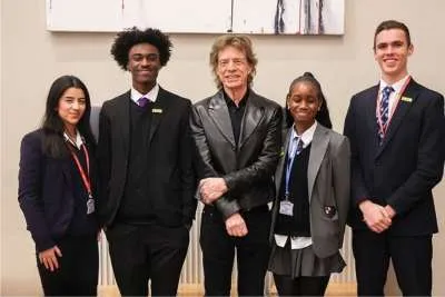 MICK JAGGER RETURNS TO HIS ROOTS WITH SURPRISE VISIT TO OLD SCHOOL