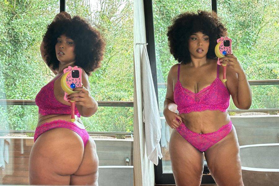 Lizzo Flaunts Weight Release in Lingerie Snaps, and Takes Aim at Trump