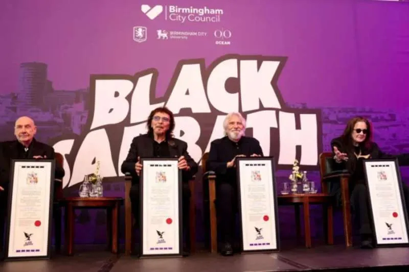 BLACK SABBATH HONOURED WITH FREEDOM OF BIRMINGHAM