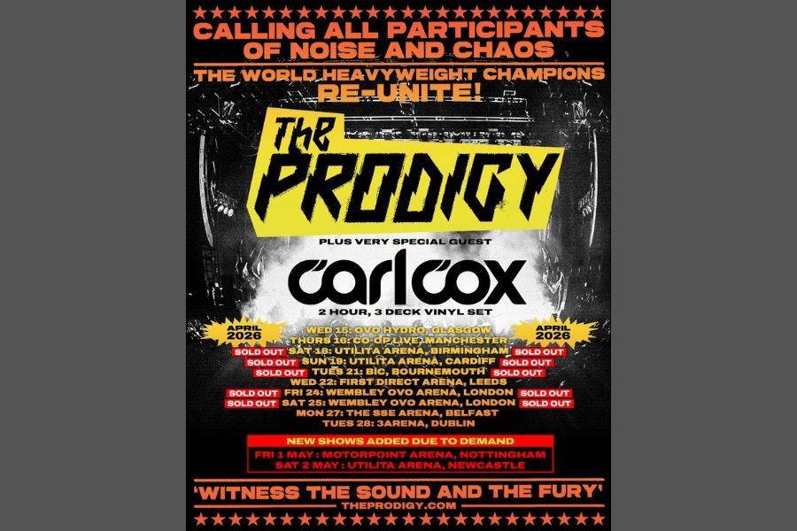 The Prodigy Add Two Extra Dates to 2026 Arena Tour Following Huge Demand